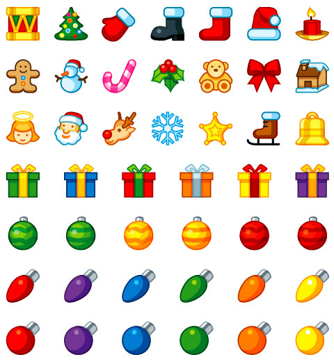 49 Free Christmas Icons in Various Formats!